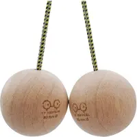 Y&Y VERTICAL - Accessoire de renforcement musculaire - Climbing Balls 8 Cm en Bois - Beige