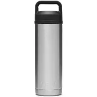 Yeti Rambler Bottle 18oz Chug Cap, Stainless Steel, bouteille isotherme avec bouchon large, 532 ml