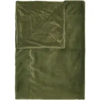 Essenza Plaid Essenza Furry Moss Green-150 x 200 cm