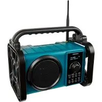 Medion LIFE E66877 Radio de chantier | radio DAB+/PLLFM | écran LC à matrice de points | Bluetooth 5.0 | étanche aux éclaboussures (IP44) |
