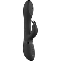 VIVE Mira Vibromasseur Rabbit Rotatif 21 Cm Noir