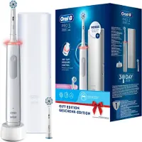 Oral-B Pro 3 3500 Cross Action Blanc avec Étui Pastel