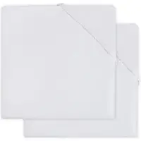 Jollein Drap-Housse Jollein Coton White (2pack)-70 x 140 cm
