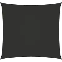 vidaXL Voile d'ombrage Oxford Tissu Carré 6x6 m Anthracite