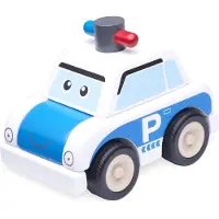Wonderworld Kit de construction de voiture de police en bois pour enfants