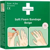 Cederroth Soft Foam Bandage Beige 3 cm x 4,5 m 51011018 1 pc(s) Bandage(S)