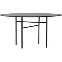 Audo Copenhagen Snaregade Round Table à Manger 138 cm | Black | Black Oak