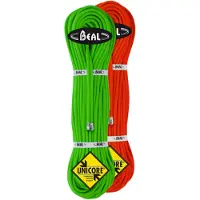 BEAL - Pack de 2 cordes d'alpinisme - Gully 7.3mm Golden Dry Pack Orange - Taille 2 x 50m