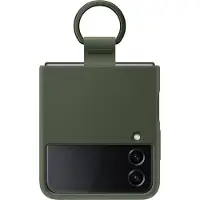 Samsung Galaxy Z Flip 4 Back Cover Silicone Anneau Vert