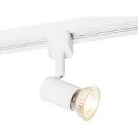 QAZQA Spot sur rail monophasé moderne blanc - Iconic Jeany