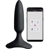Lovense Hush 2 XS - petit vibromasseur anal rechargeable (25 mm) - noir