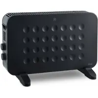 Moa Cuisinière électrique - Convecteur - Chauffage électrique - Thermostat réglable - 2000 watts - Noir - PH01B