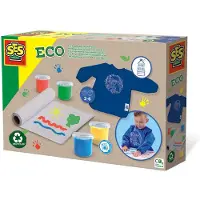 SES Creative Eco set de peinture au doigt avec tablier - 100% recyclé