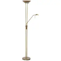 Highlight Lampe de lecture classique Luna bronze cuivré Ø 26cm