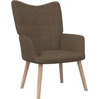 vidaXL Fauteuil relax brun Tissu
