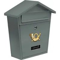 VOREL Boîte aux lettres Graphite avec 2 clés - 380x320x105 mm