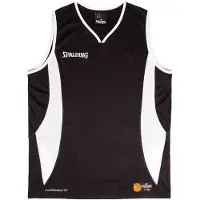Spalding Maillot de basketball Jam enfants - Noir / Blanc