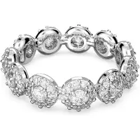 Swarovski Bague Una Angelic, Taille Ronde, Blanche, Métal Rhodié