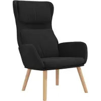 vidaXL Fauteuil relax noir velours