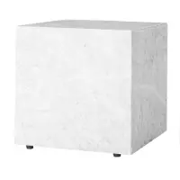 Audo Copenhagen Plinth Cubic Table Carrara Marble