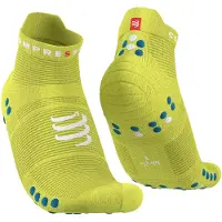 Compressport Pro Racing Socks v4.0 Run Low Primerose/Fjord Blue T3