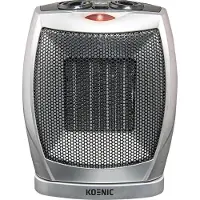 KOENIC Radiateur Soufflant (kfh 18921 S) - Chauffage 1800 W Argenté