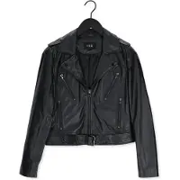 Ibana Veste En Cuir Moss Noir Femme | Pointure 36