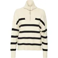 Vero Moda Pull-over 'Saba' crème / noir