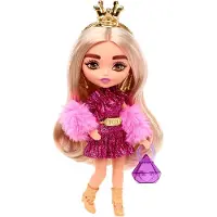 Barbie extra minis - blonde avec couronne HJK67