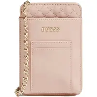 GUESS Femmes, Sac à main, Synthetic Leather, Textile Bag, Pouch Phone, Pink, PW1510P230, Pink, Rose