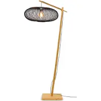 Konstsmide - Lampadaire Cango - Bambou/noir- 80x60x176cm pour salon, chambre à coucher