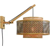 Good&Mojo - Applique Bhoutan - Bambou/Noir - 57x50x50cm