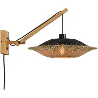 Good&Mojo - Applique Kalimantan - Bambou/Noir - 55x44x45cm