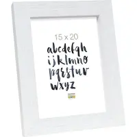 Deknudt Cadre carré en bois blanc 15x20 S45PK1