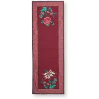 Pip studio Chemin de Table Pip Studio Flower Festival Dark Pink-50 x 150 cm