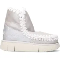 Mou pour femme. MU.FW531002B Bottines en cuir Eskimo 18 bounce argenté, doré (39), 5 à 8 cm, Aucun, Casuel