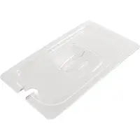 HorecaTraders Couvercle en plastique GN 1/2 avec évidement pour cuillère