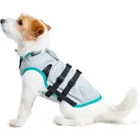 Suitical DRY Cooling Vest Dog argenté, taille : L