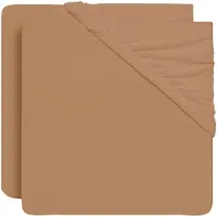 Jollein Drap-Housse Jollein Jersey Biscuit (2pack)-60 x 120 cm