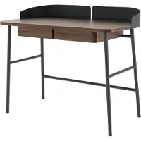 Harto Victor Bureau Stained Oak | Black Lacquer