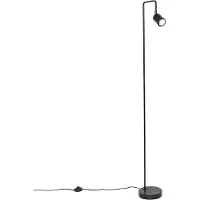 QAZQA Lampadaire moderne noir réglable - Java