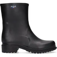 Aigle Bottes de Pluie Aigle Women Fulfeel Mid Noir-Taille 40