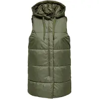 ONLY Veste Sans Manches de - Newasta - Doudoune Sans Manches - XS - S - pour Femme - olive - Taille XS
