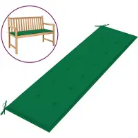 vidaXL Coussin de banc de jardin vert 180x50x3 cm tissu oxford