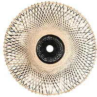 QAZQA Abat-jour oriental en bambou 50 cm - Rina