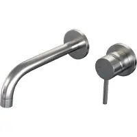Brauer Brushed Edition Robinet lavabo encastrable avec partie encastrable et poignée standard ColdStart Nickel brossé 5-NG-004