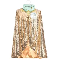 Den Goda Fen Princess Cape Child Costume Doré 3-8 Years Enfants