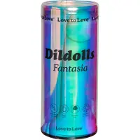 Love to love Dildolls Fantasia - gode ceinture en silicone avec ventouse (rayé)