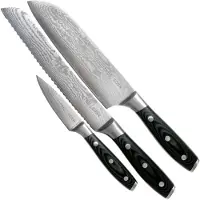 Eden kitchen knives Eden Classic Damast 2030-S07 ensemble de couteaux (3 pièces)