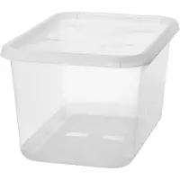 Smartstore 3063070 Aufbewahrungsbox BASIC L, 44 Liter, transparent